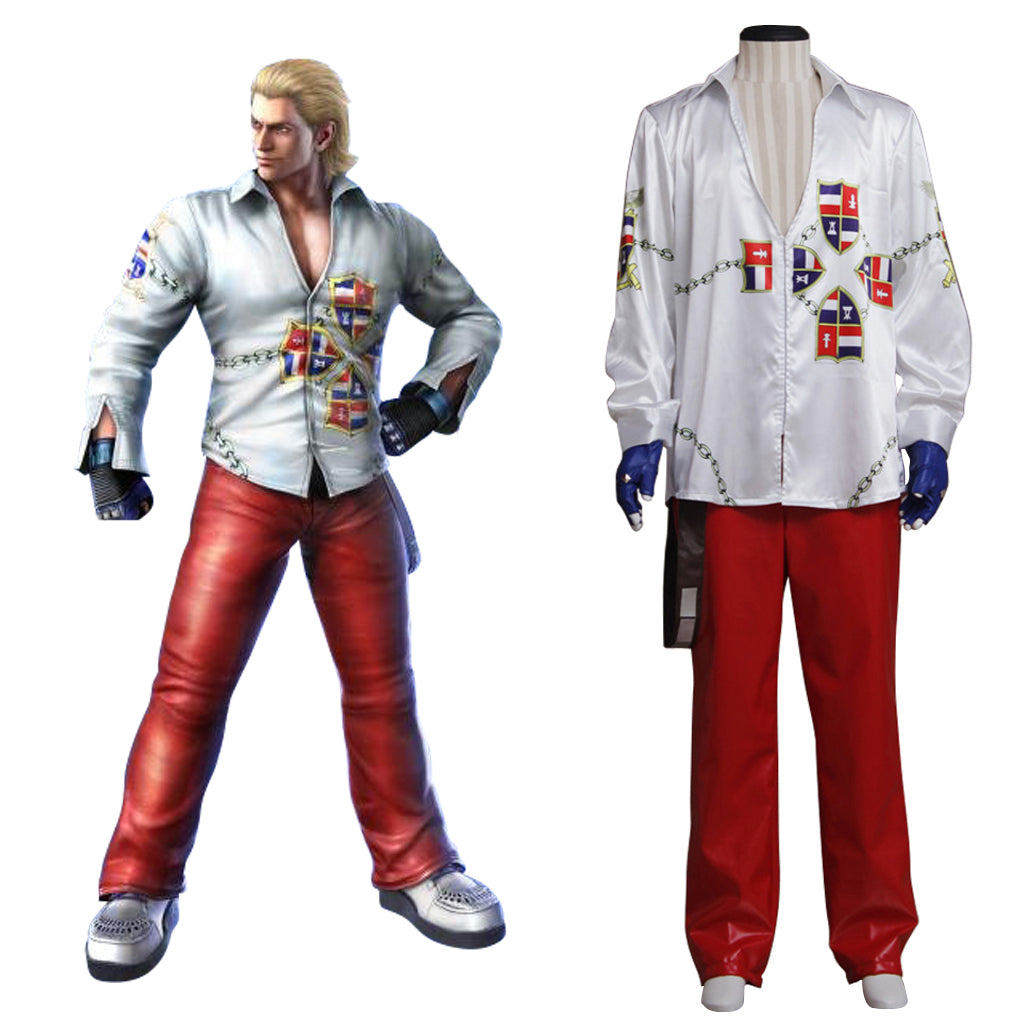 Steve Fox Cosplay Costume for Men - Fancy Shirt & Pants Battle Uniform | Astricos-Astricos