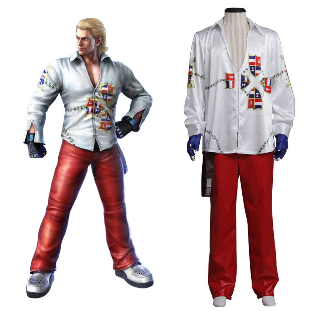 Steve Fox Cosplay Costume for Men - Fancy Shirt & Pants Battle Uniform | Astricos-Astricos