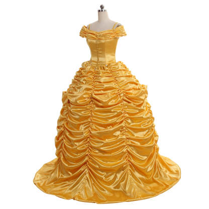 Beauty and the Beast Belle Cosplay Costume | Princess Dress for Halloween & Cosplay-Astricos