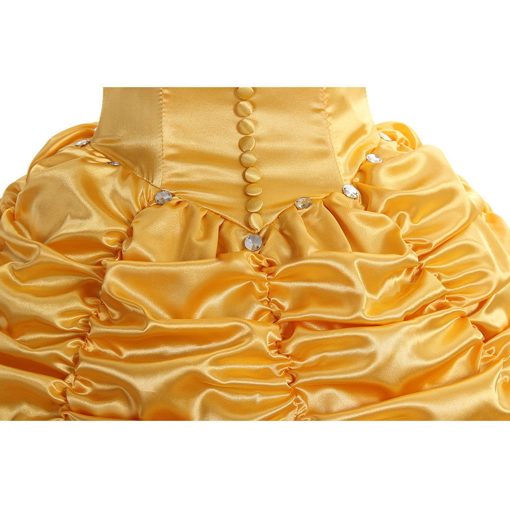 Beauty and the Beast Belle Cosplay Costume | Princess Dress for Halloween & Cosplay-Astricos