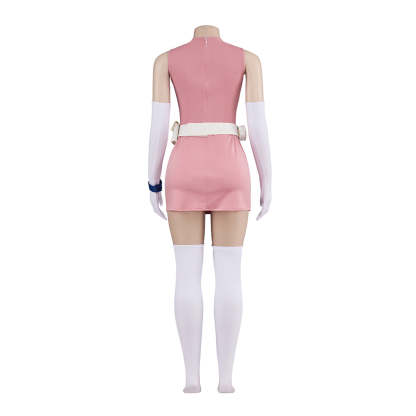 Official Science Ninja Team Gatchaman Pink Jun Cosplay Costume – Anime Outfit-Astricos