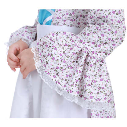 Prairie Colonial Maid Girls Kids Costume - Authentic Victorian Medieval Cosplay Dress-Astricos