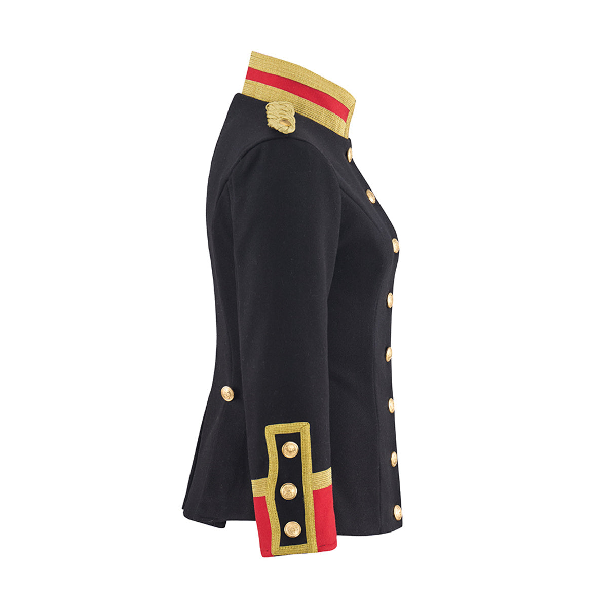 Women’s Black Officer Coat – Premium Cosplay Costume for Anime & Military Enthusiasts-Astricos