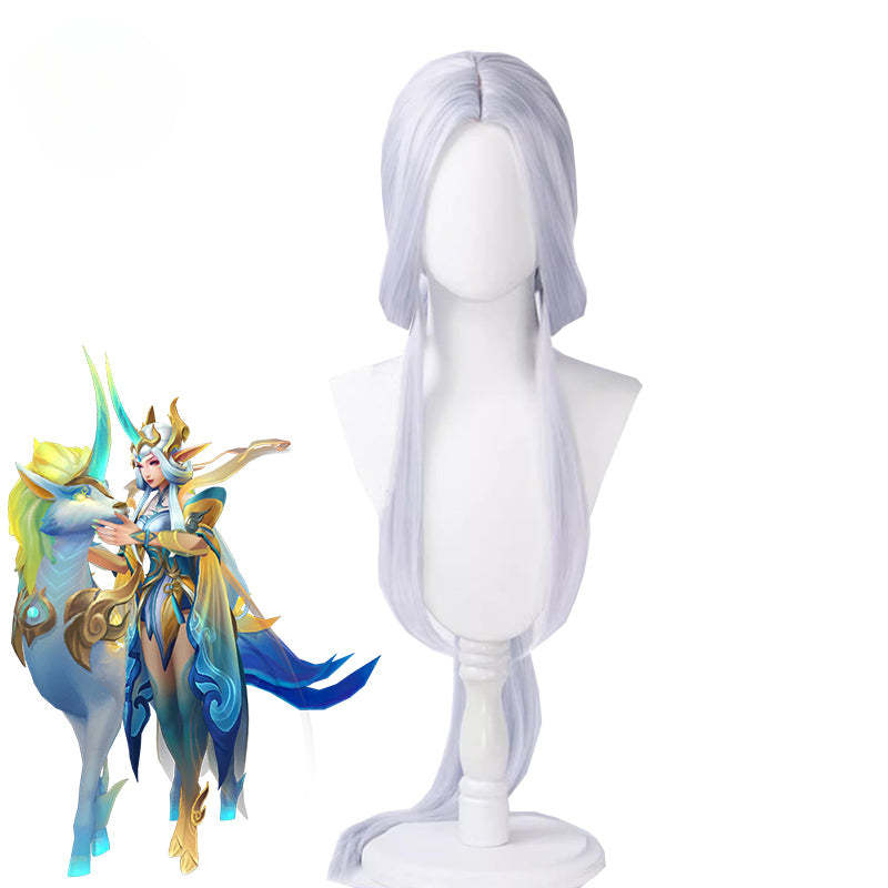 LOL Immortal Journey Soraka 100cm Long Cosplay Wig - Heat Resistant Synthetic Hair for Women-Astricos