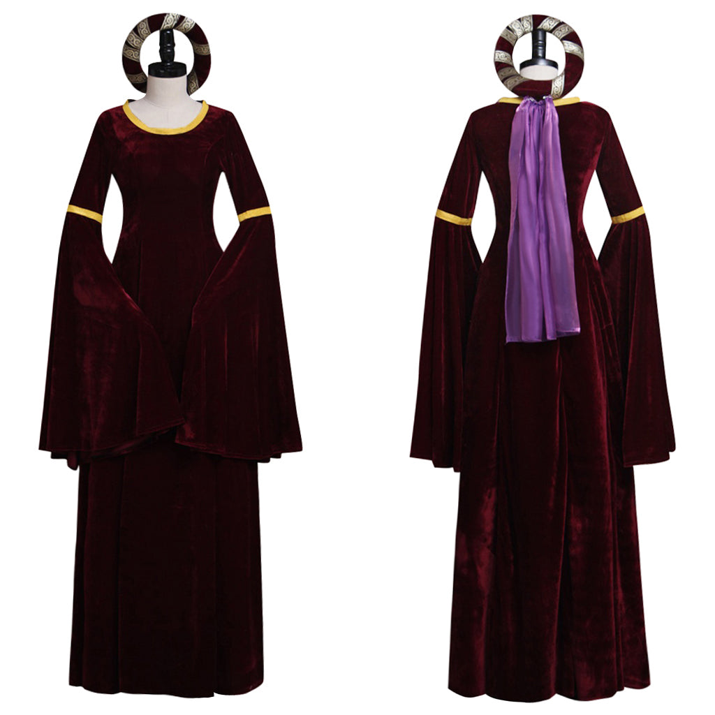 Medieval Vintage Dark Red Turing Renaissance Dress - Premium Cosplay Costume for Halloween & Carnival-Astricos
