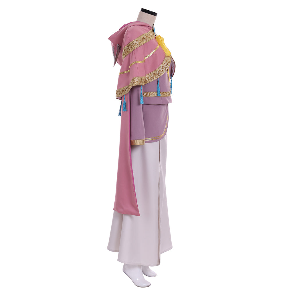 Kingdom Hearts III Ava Cosplay Costume - Women’s Pink Hooded Dress with Skirt | Astricos-Astricos