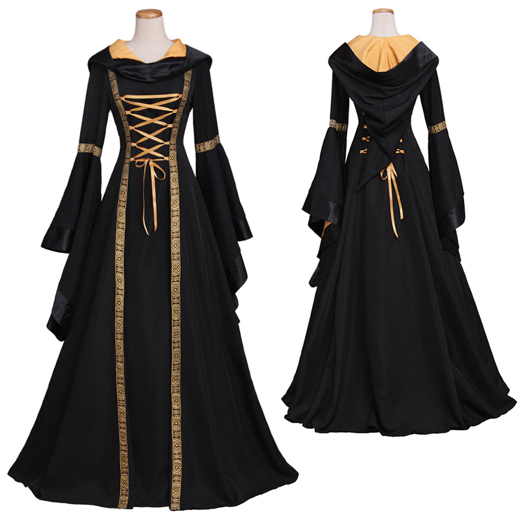 Gothic Renaissance Dress for Women - Medieval Halloween & Cosplay Costume-Astricos