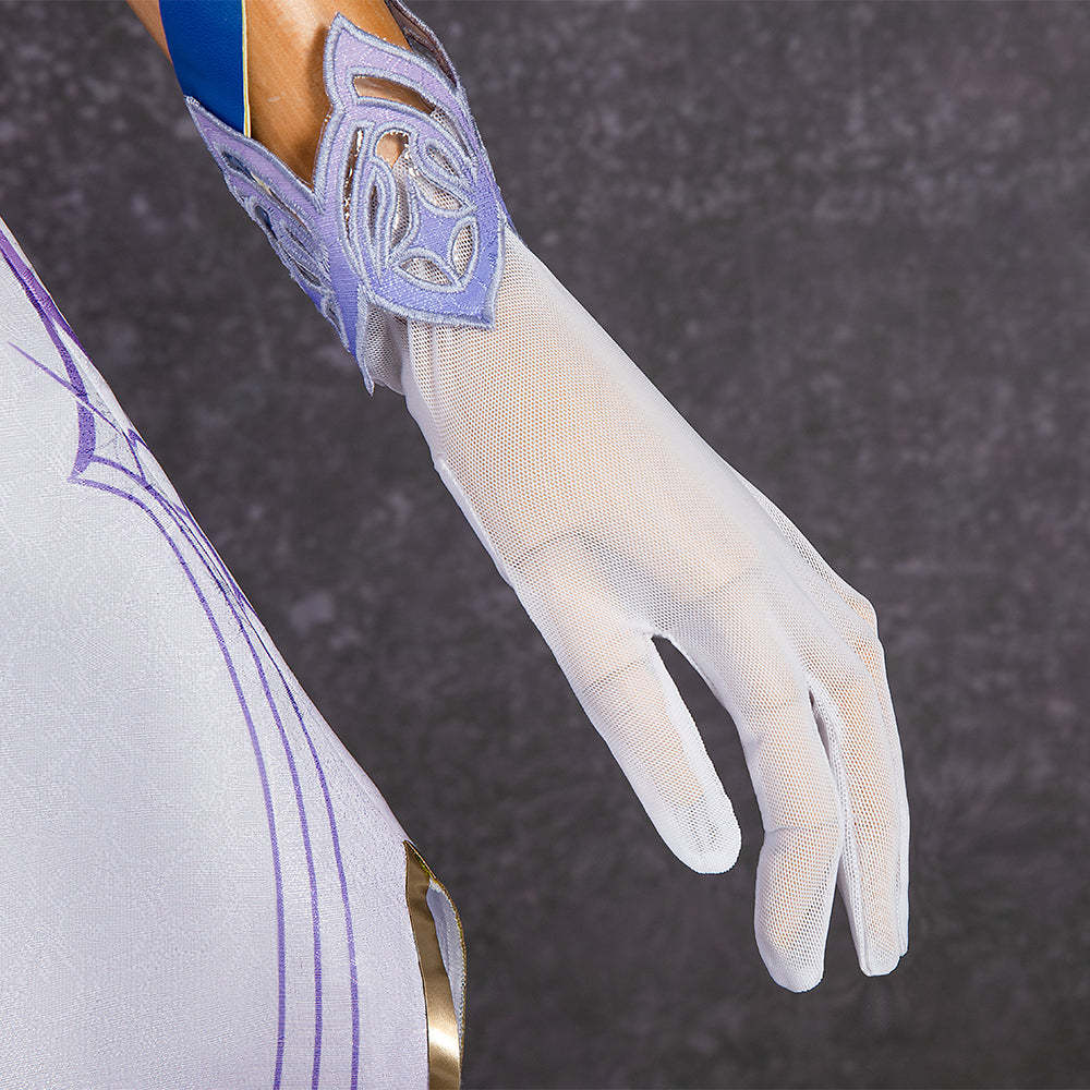 Robin Honkai Star Rail Cosplay Costume Set with Wig, Hairpins, Earrings, and Gloves-Astricos