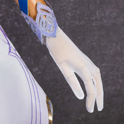 Robin Honkai Star Rail Cosplay Costume Set with Wig, Hairpins, Earrings, and Gloves-Astricos