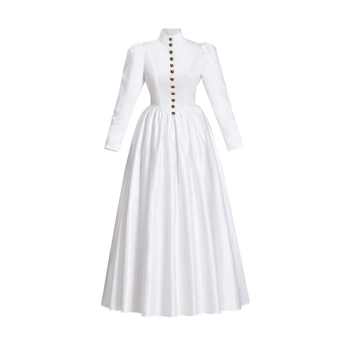 Victorian White Dress Cosplay Costume – Elegant Gothic Lolita Renaissance Outfit-Astricos