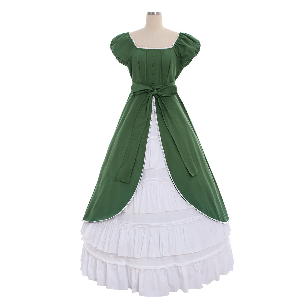 Elegant Women's Victorian Rococo Masquerade Ball Gown for Themed Parties-Astricos