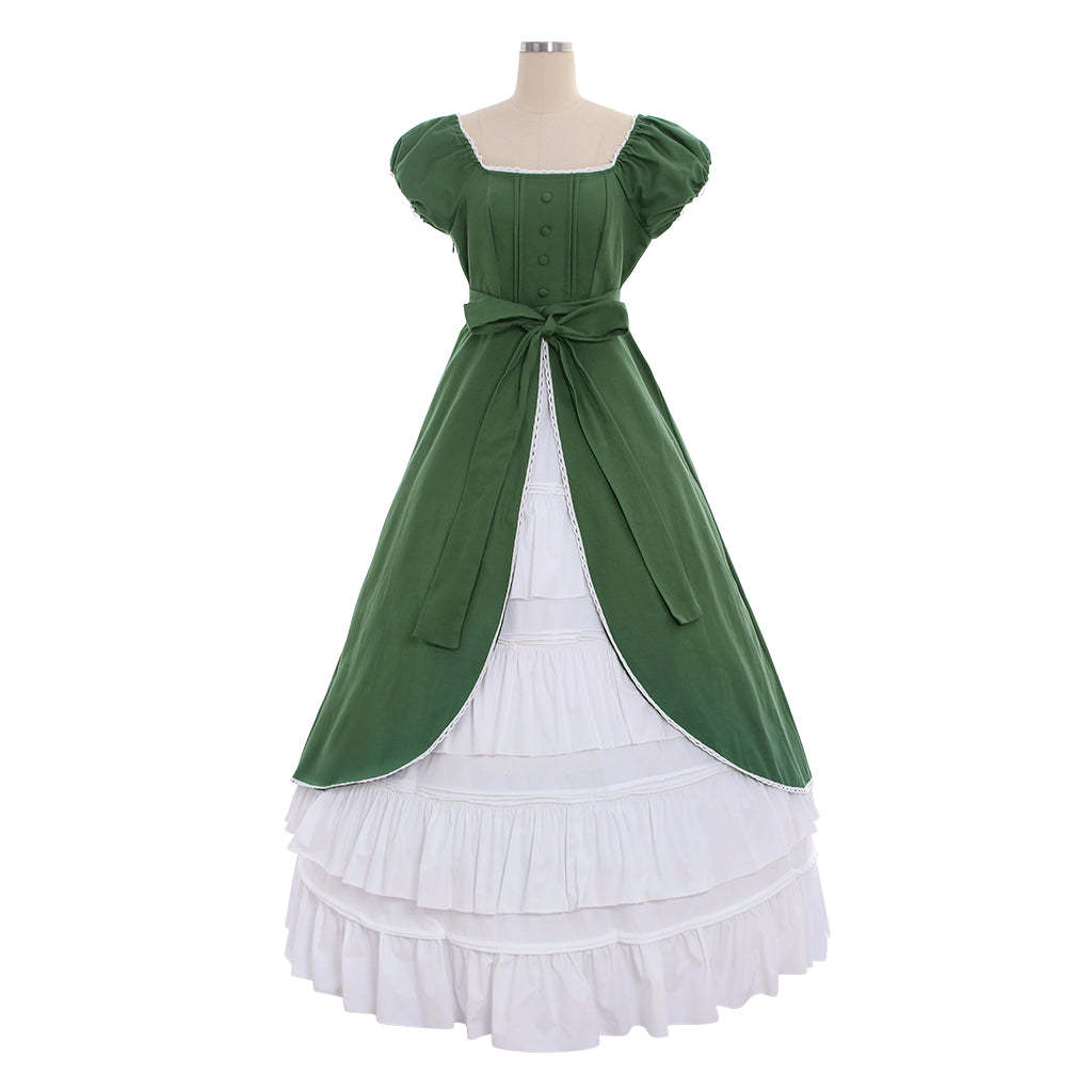 Elegant Women's Victorian Rococo Masquerade Ball Gown for Themed Parties-Astricos