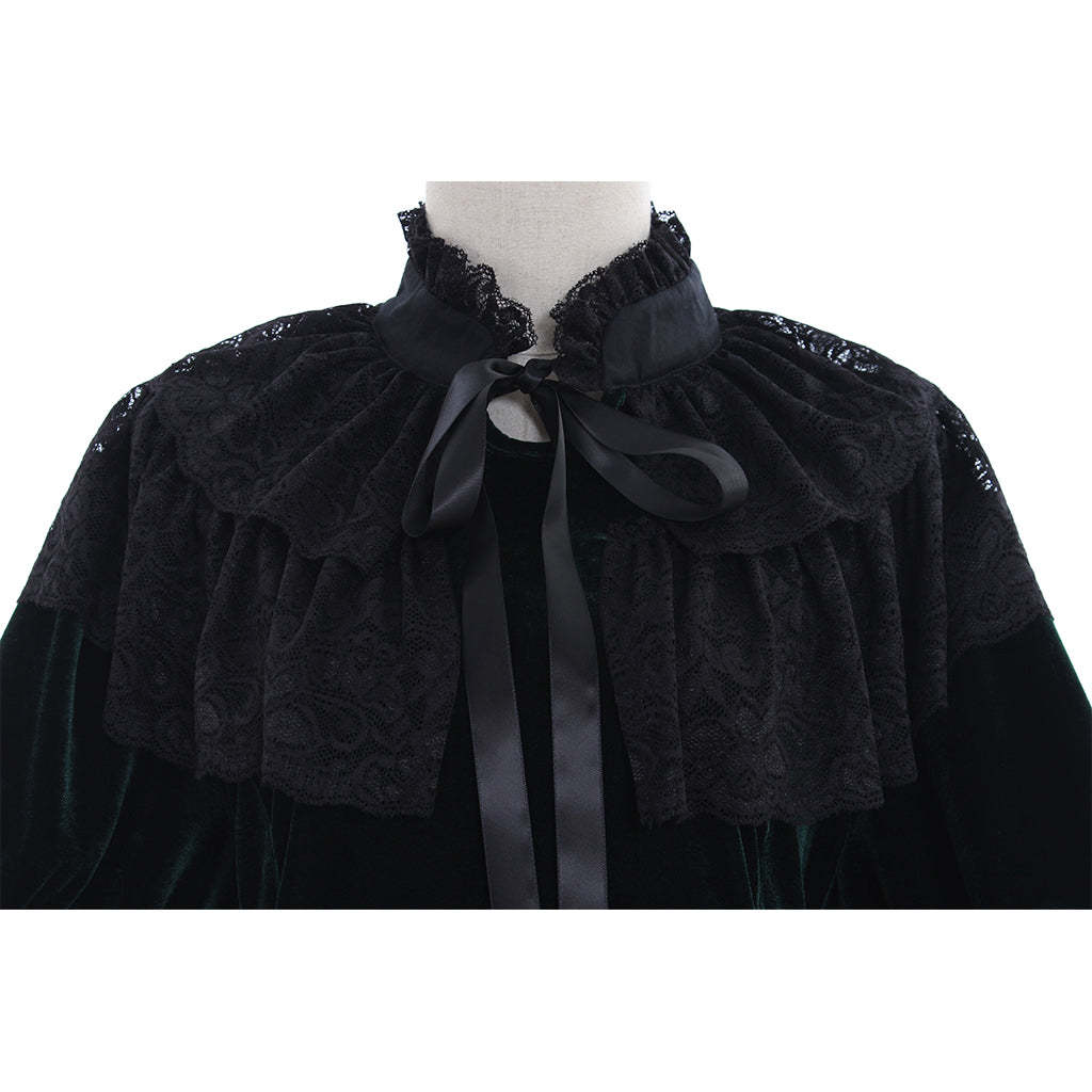 Elegant Lolita Strapless Chiffon Blouse with Trumpet Sleeves for Women & Girls-Astricos