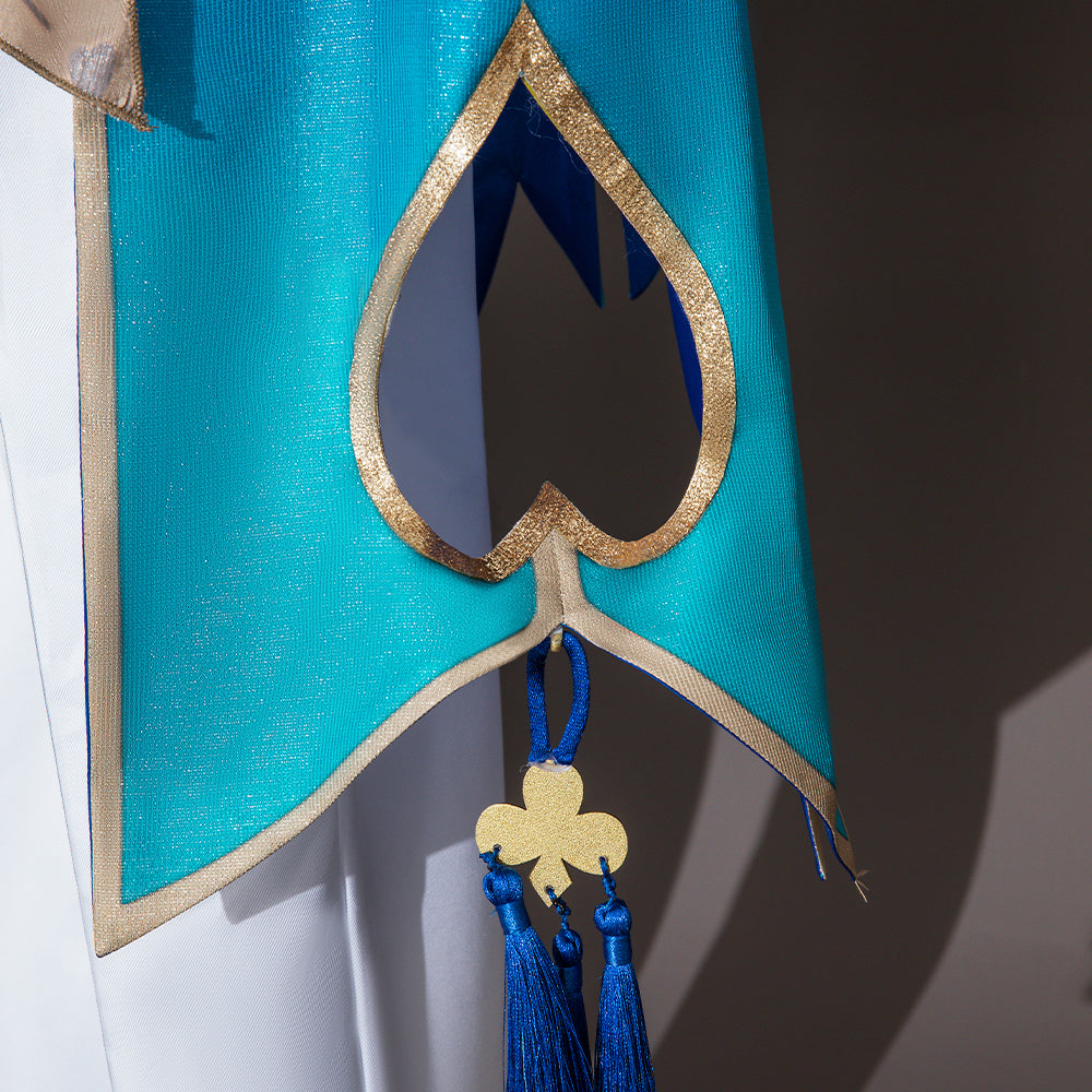 Honkai Star Rail Aventurine Cosplay Costume Wig & Earrings Set | Authentic Game Cosplay Accessories-Astricos