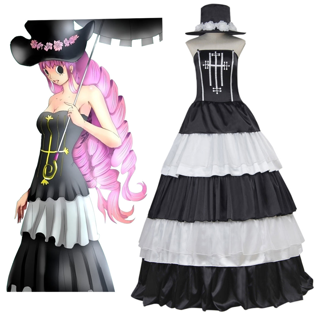 One Piece Ghost Princess Perona Cosplay Costume - Official Outfit-Astricos