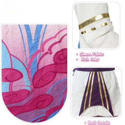 Spirit Blossom Ahri Cosplay Costume Full Set with Wig - LOL Inspired Kimono Outfit-Astricos