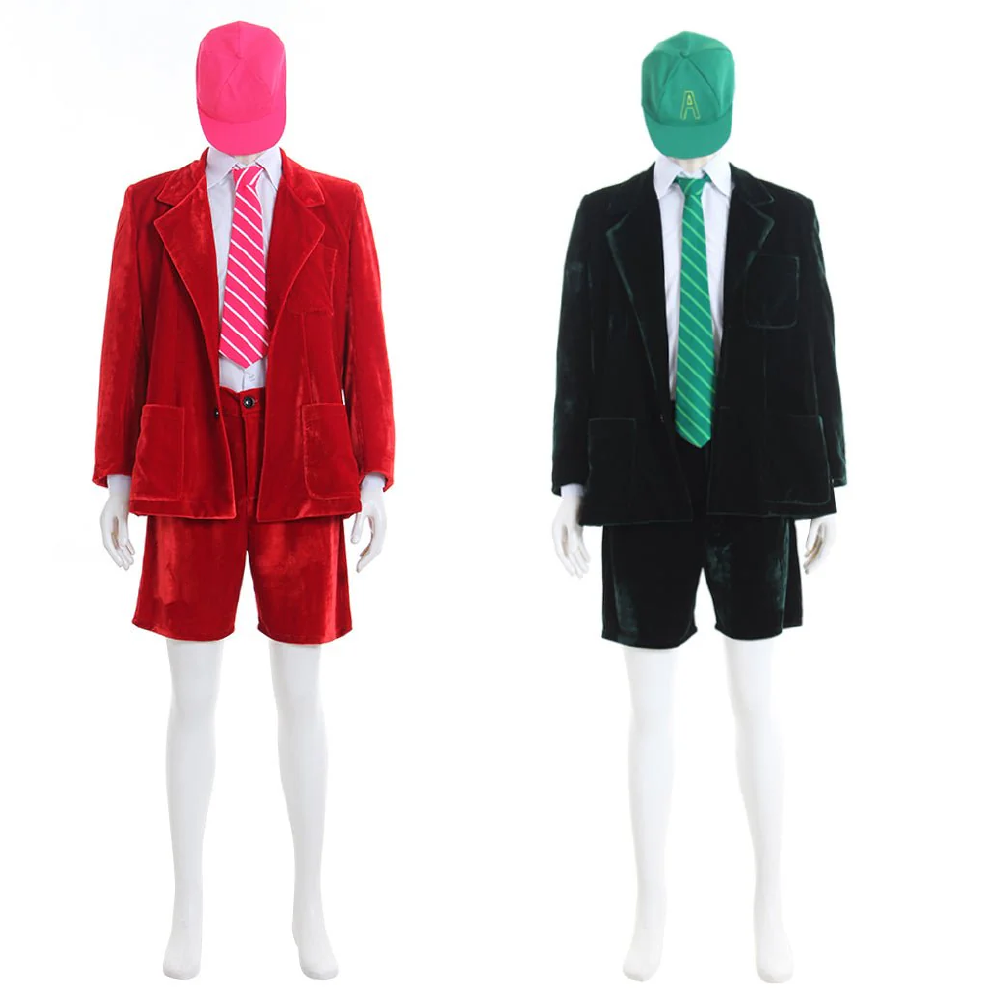 AC/DC Angus Young School Boy Cosplay Costume – Velvet Coat & Shorts Set for Men & Women-Astricos