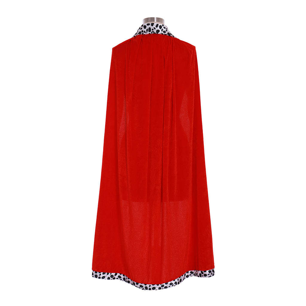 Regal King Red Velvet Cloak Costume for Adults | Halloween, Christmas, Carnival Cosplay-Astricos
