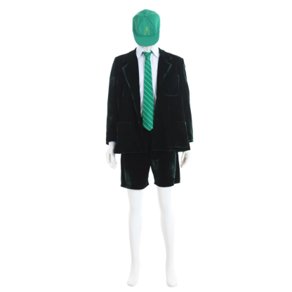 Angus Young School Boy Cosplay Costume, Velvet Suit, Custom Size for Halloween & Cosplay Events