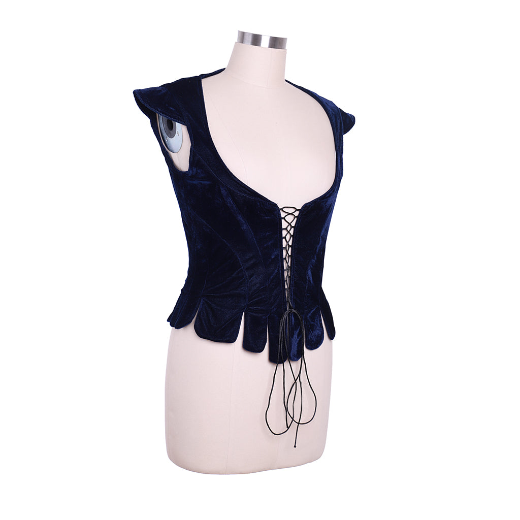 Vintage Medieval Princess Dress - Victorian Corset Tudor Queen Forest Vest | Astricos-Astricos