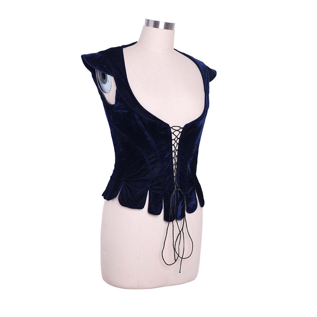 Vintage Medieval Princess Dress - Victorian Corset Tudor Queen Forest Vest | Astricos-Astricos
