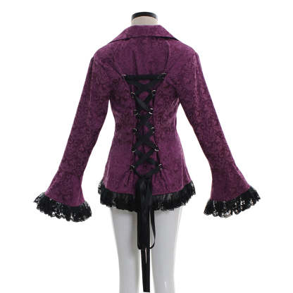 Victorian Renaissance Retro Lace Jacket for Women - Steampunk Medieval Noble Princess Costume-Astricos