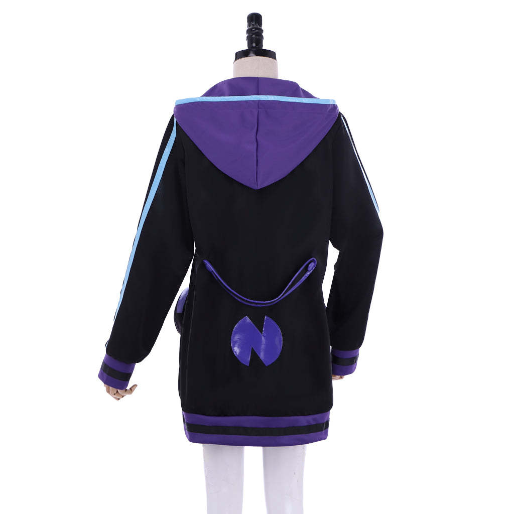 Purple Heart Hoodie Cosplay Costume - Hyperdimension Neptunia Official Outfit-Astricos
