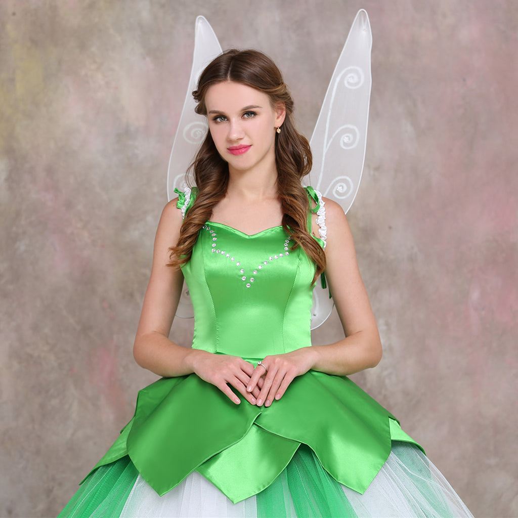Disney Tinker Bell Fairy Cosplay Costume | Halloween & Party Outfit-Astricos