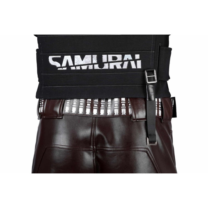 Johnny Silverhand Cyberpunk 2077 Cosplay Costume - Sleeveless Vest Halloween Party Outfit-Astricos