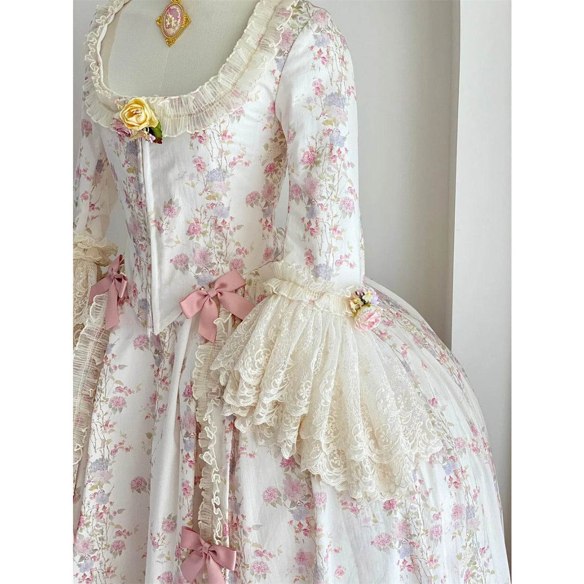 18th Century Rococo Dress - Marie Antoinette Royal Court Costume | Astricos-Astricos