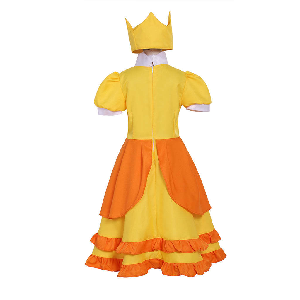 Princess Daisy Cosplay Costume for Girls - Cute Lolita Dress for Parties & Cosplay | Astricos-Astricos