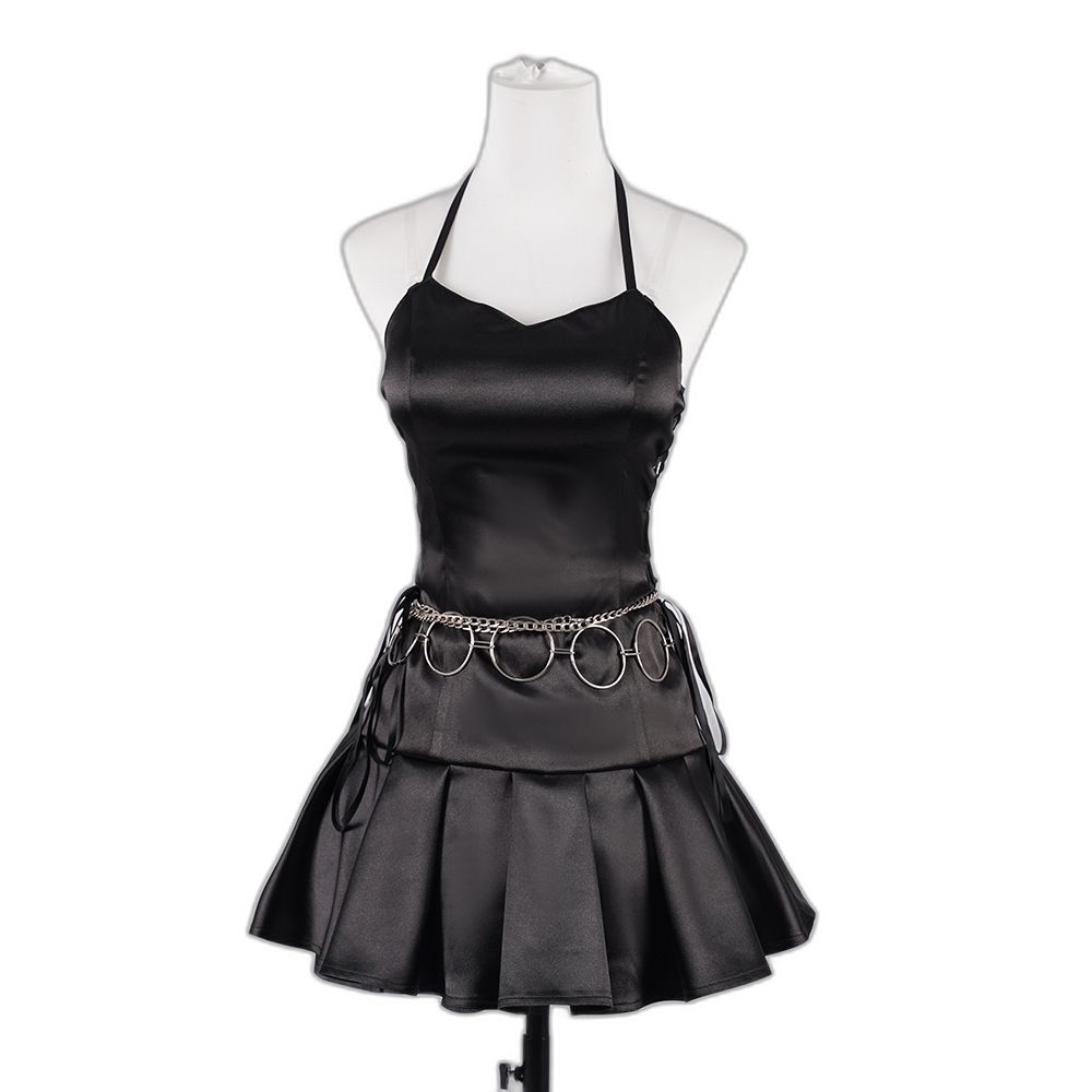 Utau Hoshina Cosplay Dress Black Stage Costume Anime Cosplay Outfit-Astricos