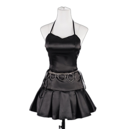 Utau Hoshina Cosplay Dress Black Stage Costume Anime Cosplay Outfit-Astricos