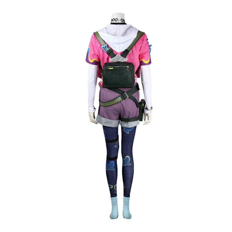 Valorant Clove Cosplay Costume - Pink Coat, Shirt, Pants for Women | Astricos-Astricos