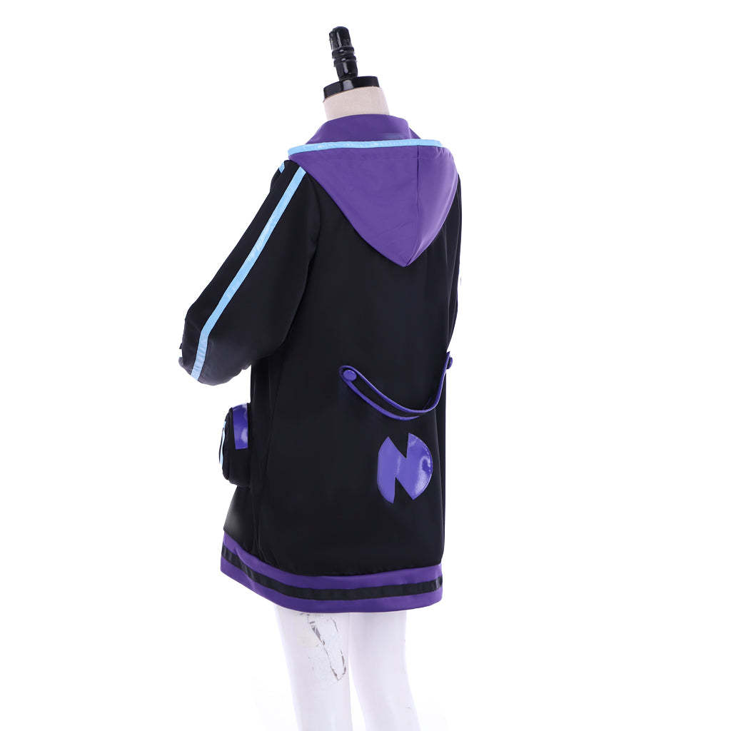 Purple Heart Hoodie Cosplay Costume - Hyperdimension Neptunia Official Outfit-Astricos