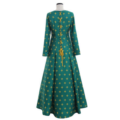 Elegant Green Medieval Renaissance Victorian Gothic Lolita Dress for Weddings & Balls-Astricos