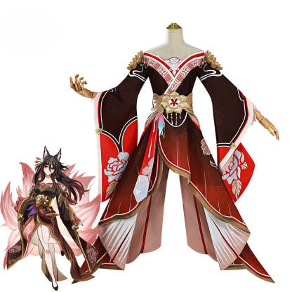 Honkai Star Rail Fugue Tingyun Cosplay Costume - Ancient Style Fox Tails Women's Dress for Halloween-Astricos