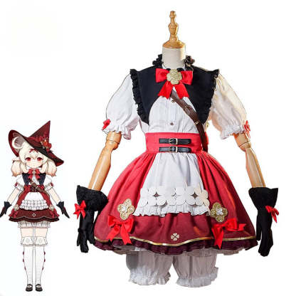 Genshin Impact Klee Cosplay Costume - Little Witch Klee Cute Dress for Halloween & Carnival-Astricos
