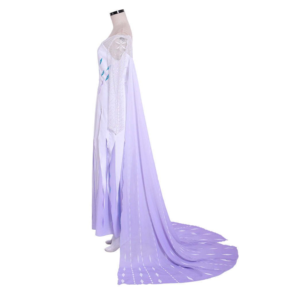 Elsa Frozen 2 Ice Snow Queen Cosplay Costume | Adult Women's Halloween & Carnival Princess Dress-Astricos