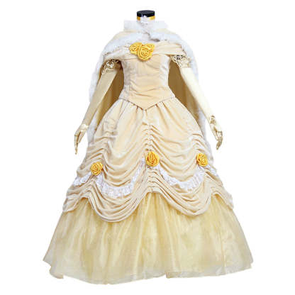Beauty and the Beast Belle Cosplay Costume | Princess Dress for Halloween & Cosplay-Astricos