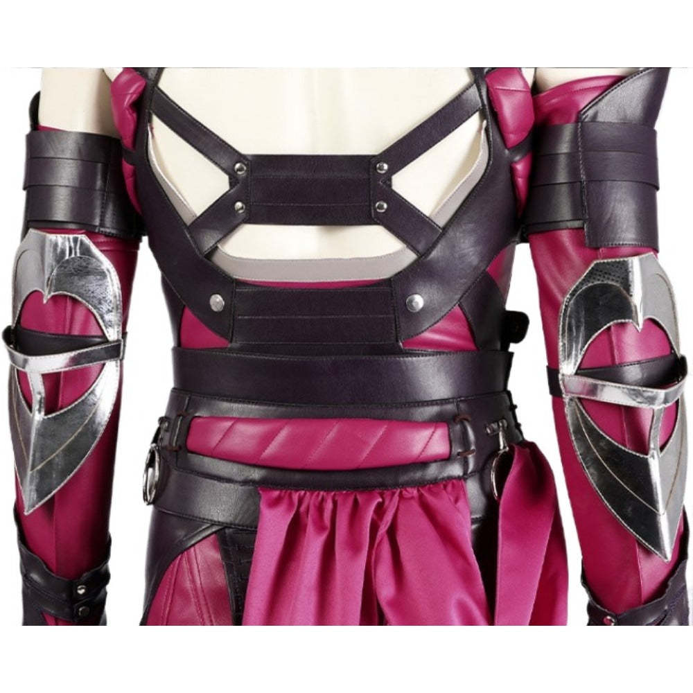 Sexy Mileena Cosplay Costume - Mortal Kombat Halloween Battle Outfit Full Set-Astricos