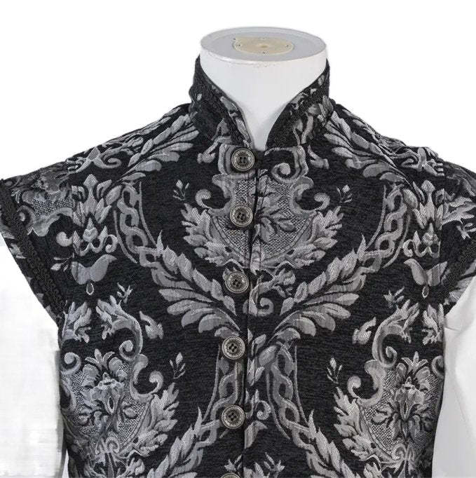 15th Century Renaissance Tudor Prince Costume - Luxurious Embroidered Vest & Pants Full Set | Astricos-Astricos