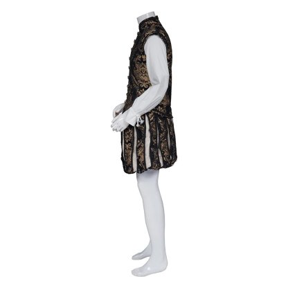 15th Century Renaissance Tudor Prince Costume - Luxurious Embroidered Vest & Pants Full Set | Astricos-Astricos