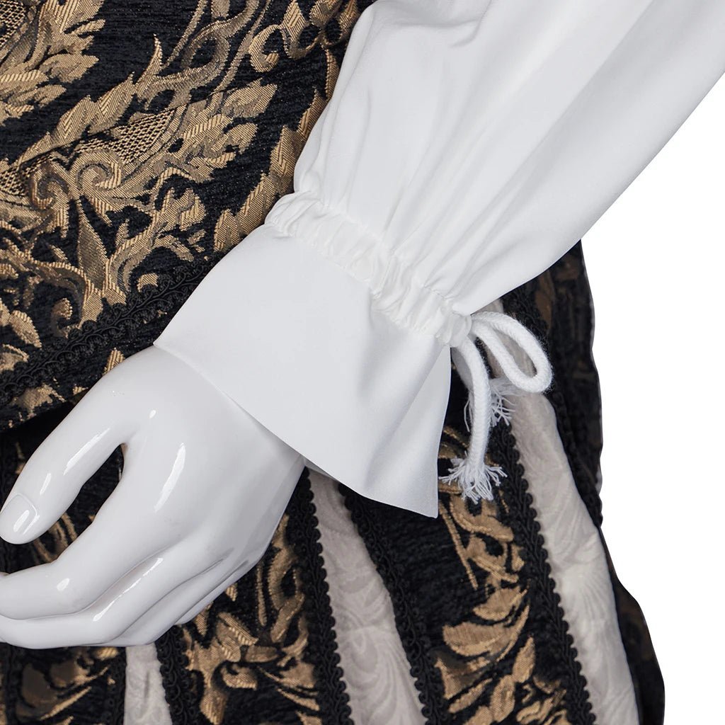 15th Century Renaissance Tudor Prince Costume - Luxurious Embroidered Vest & Pants Full Set | Astricos-Astricos