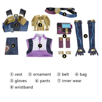 Valorant Neon Cosplay Costume – Blue Combat Uniform for Women | Full Set for Halloween & Party | Astricos-Astricos