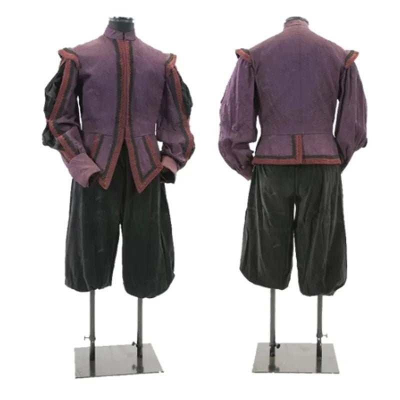 1630s Tudor Renaissance Men's Costume - Elizabethan Uniform Jacket & Pants Set | Medieval Cosplay | Astricos-Astricos