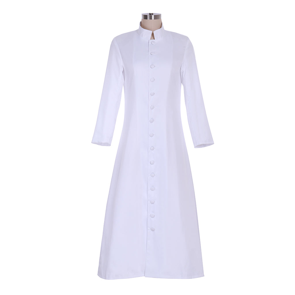 Custom Woman Priest Cosplay Costume – Elegant Long Pastor Uniform for Halloween & Carnival-Astricos