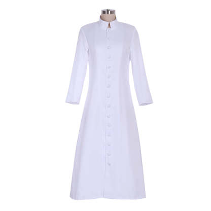 Custom Woman Priest Cosplay Costume – Elegant Long Pastor Uniform for Halloween & Carnival-Astricos