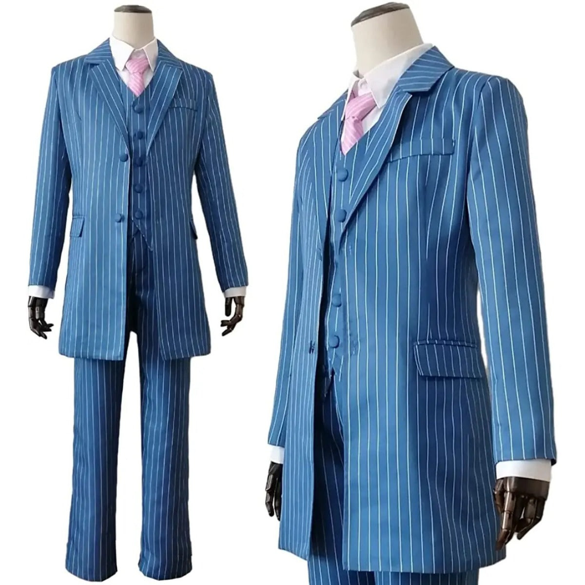Bonten Rindo Haitani Ran Cosplay Costume - Tokyo Anime Blue Green Suit for Halloween & Casual Wear-Astricos