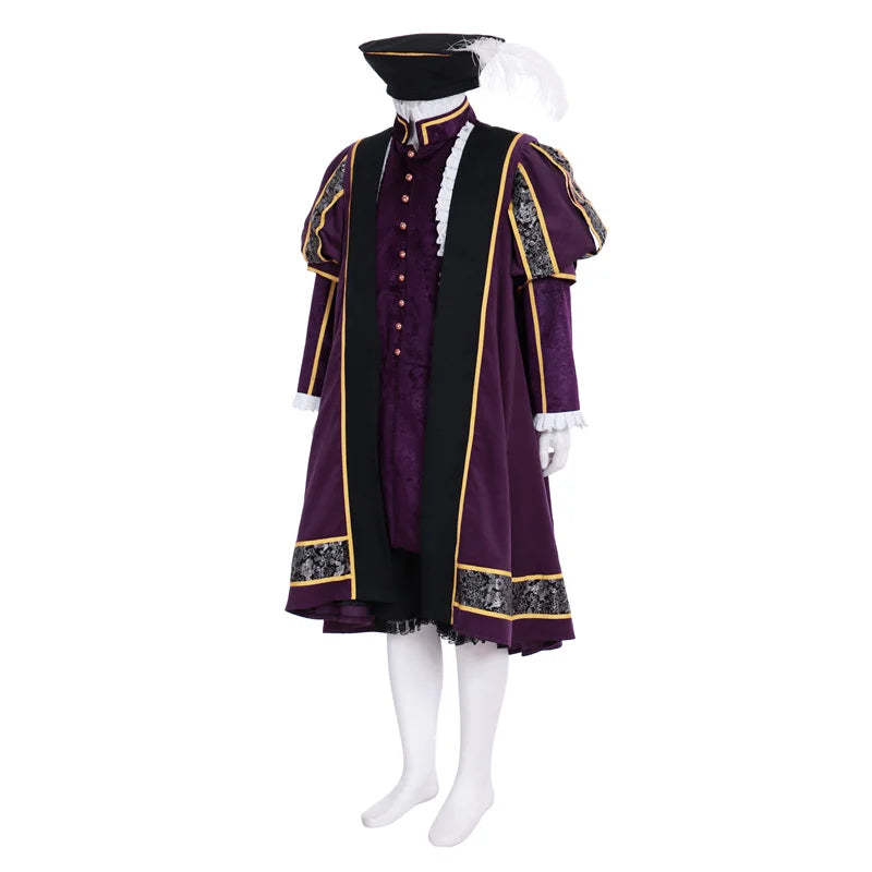 King Henry VIII Tudor Dynasty Cosplay Costume - Medieval Renaissance Outfit | Astricos-Astricos